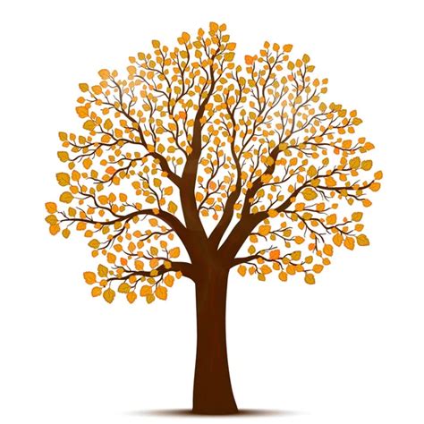 Autumn Tree Vector Stock Vector By Marbom