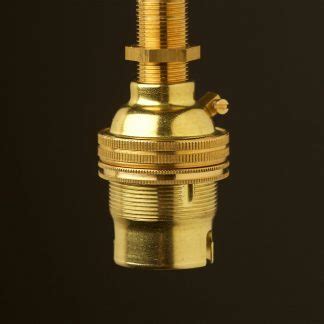 New Brass Threaded Entry Lamp Holder Bayonet B22