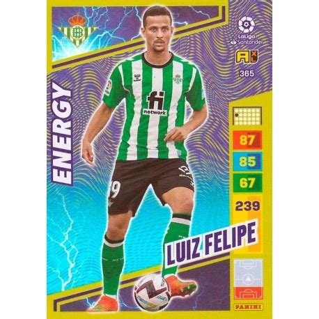 Buy Cards Luiz Felipe Energy Betis Panini Adrenalyn Liga Santander 2023