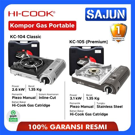 Jual HI Cook Kompor Gas Portable KC 105 Premium KC 104 Classic Shopee