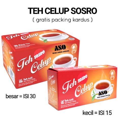 Jual Teh Celup Sosro Isi 15 30 Shopee Indonesia