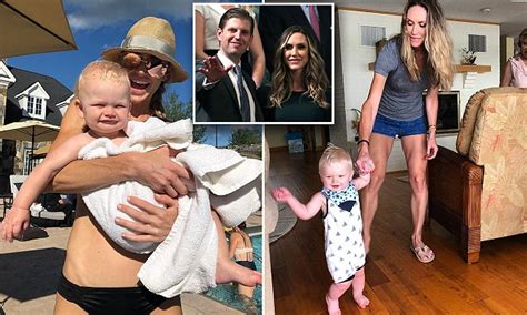 Lara Trump Shows Off Taut Tummy In A Bikini While Cuddling Son Luke