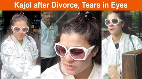 Kajol First Look After Divorce Tears In Eyes After Separation With