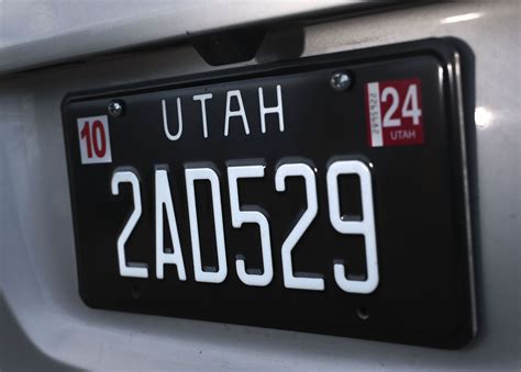 Utah's black and white license plate is now the state's most popular