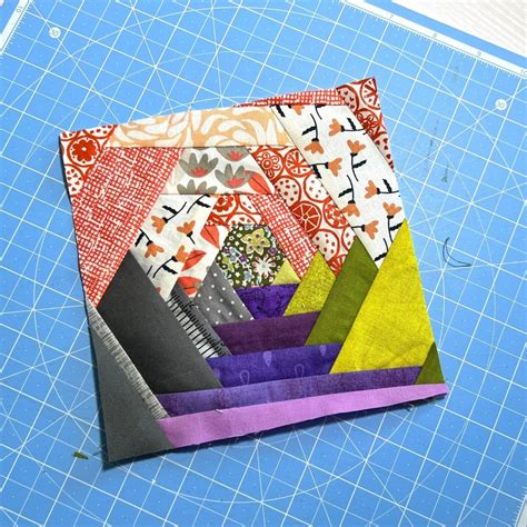 Scrappy Hexagon Quilt Block No Measuring Scrap Fabric Love