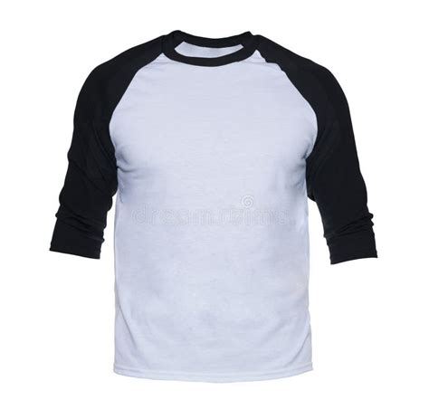 Blank Sleeve Raglan T Shirt Mock Up Templates Color Whitegreen Front View On White Background