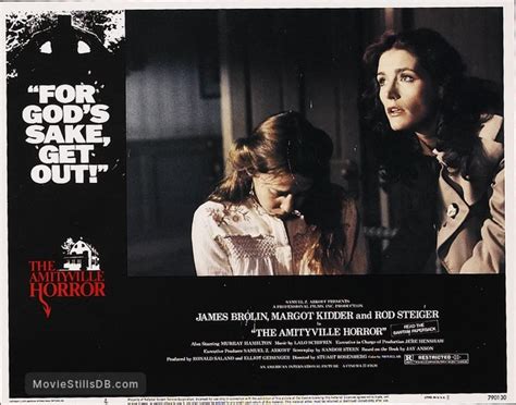 The Amityville Horror Lobby Card With Margot Kidder And Natasha Ryan