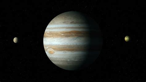 Animated One Revolution Of Planet Jupiter With Correct Rotation ...