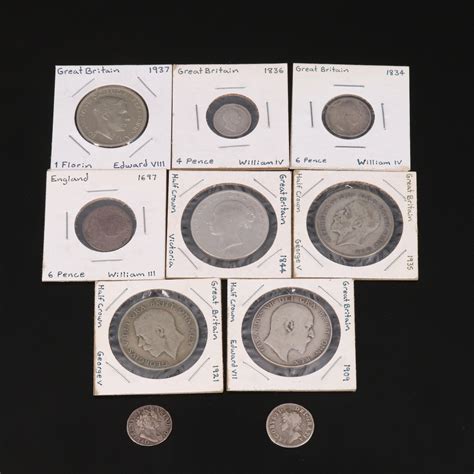 Collection of Ten English Silver Coins | EBTH