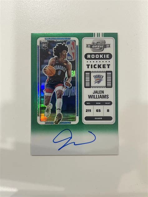 2022 23 Panini Contenders Optic Jalen Williams RC 非凡拍卖雷霆 新秀 RC 杰伦