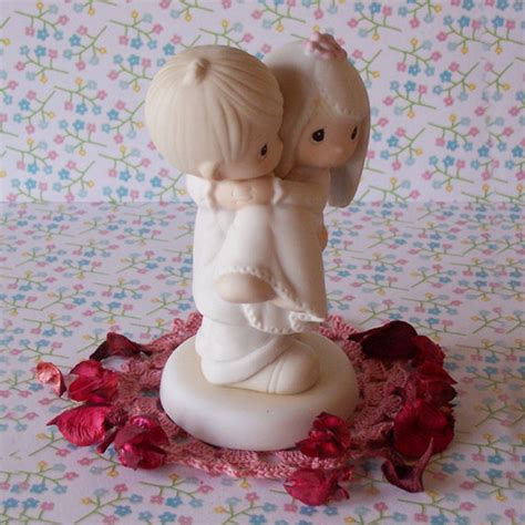 Precious Moments Wedding Cake Topper Figurine Bride And Groom Etsy