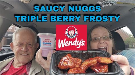 Wendy S Saucy Nuggs Triple Berry Frosty Review Foodreview Fastfood