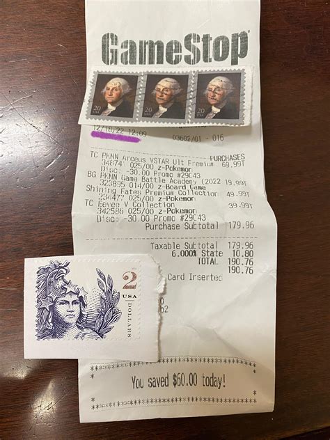 Receipt Porn Reupload Cuz I Forgot To Hide The Employee S Info R Superstonk