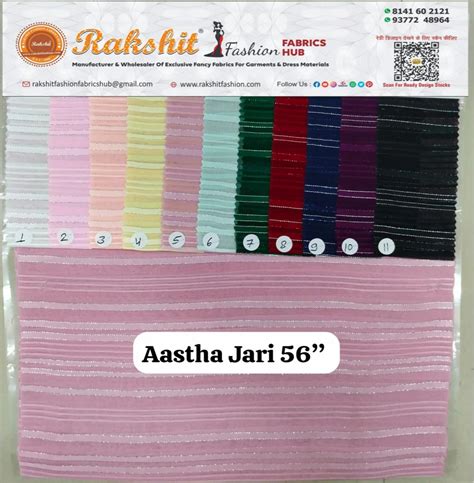 Aastha Jari Patta Dyed Width At Rs Meter Surat Textile Market