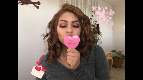 Fun And Flirty Pink Valentines Day Makeup Look ️ Youtube