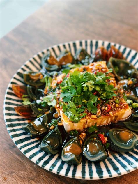 Century Egg With Silken Tofu 10 Minutes Tiffy Cooks