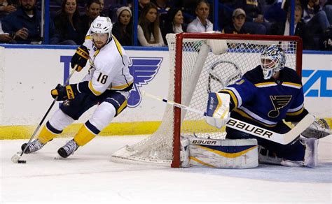 Neal Forsberg Have Goal And Assist Each As Predators End Blues 7 Game