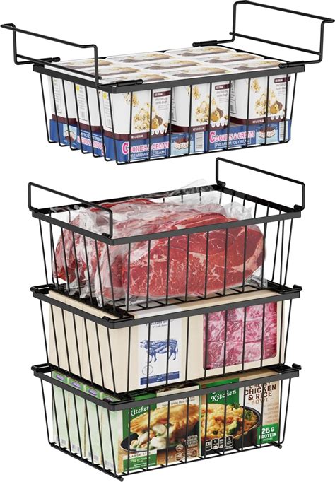 Amazon Ispecle Pack Freezer Organizer Bins Pack Stackable