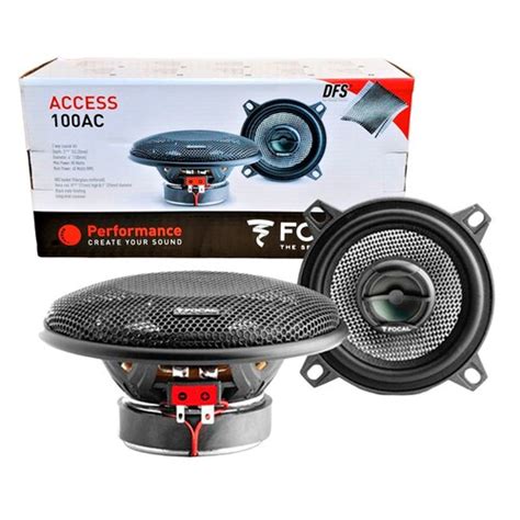 Kit De Bocinas Coaxial Focal 100ac Con 2 Vías De 4 Pulgadas