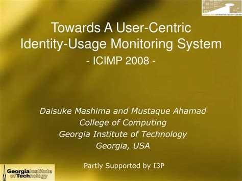 Ppt Towards A User Centric Identity Usage Monitoring S Ystem Icimp