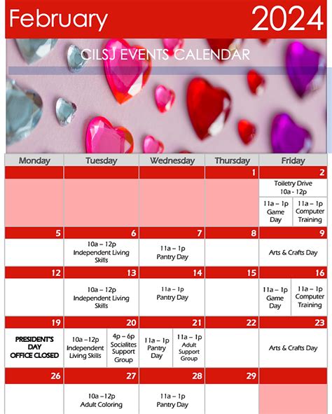 February Events Calendar | CIL-SJ, Inc.