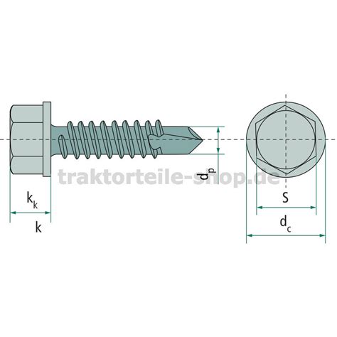 Bohrschraube DIN 7504 Form K