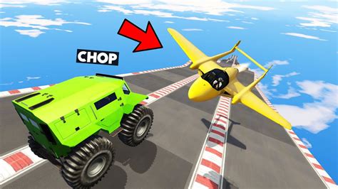 Noob Chop Car Vs Frosty Pro Plane Mega Ramp Challenge Gta Youtube