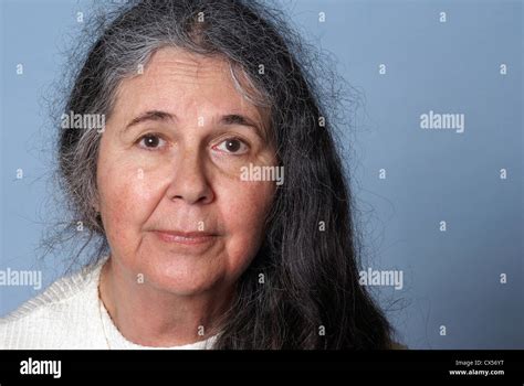 Face of an older plain woman Stock Photo - Alamy