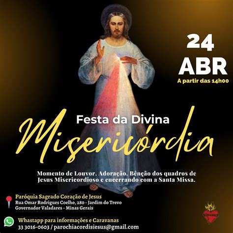 Festa Da Divina Miseric Rdia Diocese De Valadares