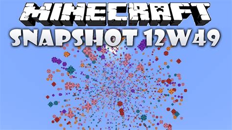 Minecraft Snapshot 12w49a FIREWORKS ENCHANTED BOOKS YouTube