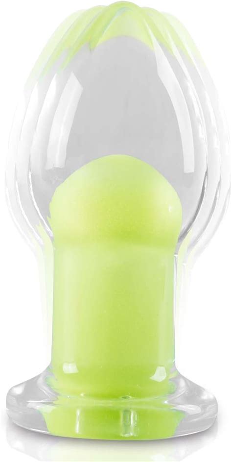 Amazon Anal Vibrating Plug Adult Sex Toy Luminous Glass Prostate Massager With