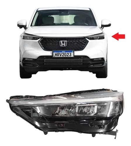 Farol Led Honda Hrv 2023 À 2024 Original Esquerdo Prata Parcelamento