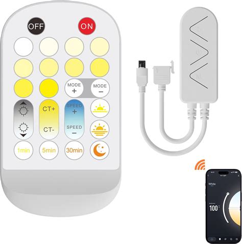 Amazon MIWISE LED Controller Dimmer For CCT COB LED Strip Light