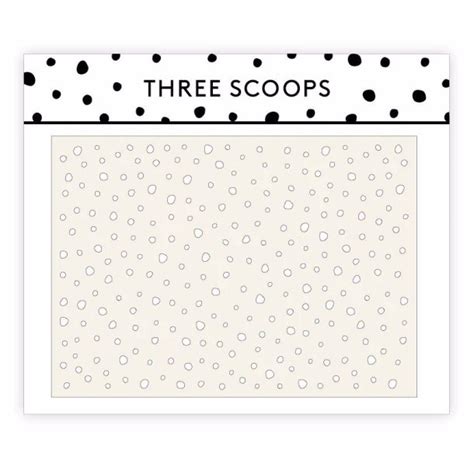 Three Scoops Stencil Dots Kort Scrap Gavlhuset