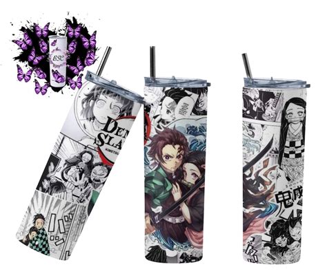 Demon Slayer Inspired Oz Sublimation Tumbler Etsy Australia