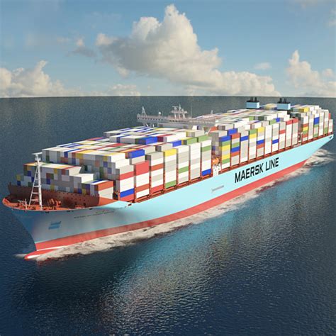 3D maersk container ship model - TurboSquid 1401583