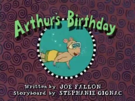 Arthur's Birthday (episode) - Arthur Wiki