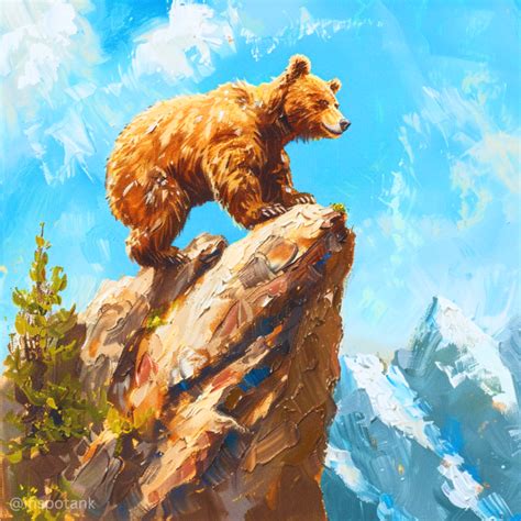 50+ Acrylic Bear Painting Ideas Inspiration & Tutorials [Art Scene ...