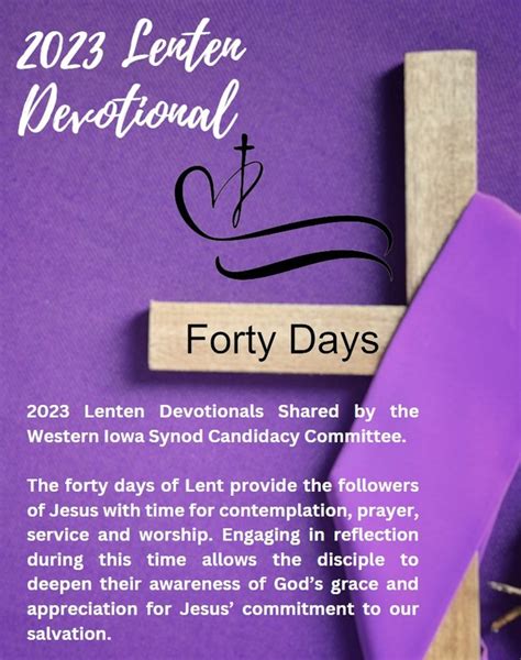 2023 Lenten Devotional | Western Iowa Synod