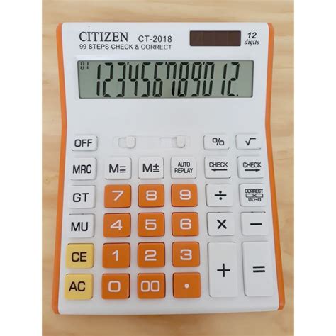 Jual KALKULATOR CITIZEN CT 2018 12 DIGIT WARNA RANDOM Shopee