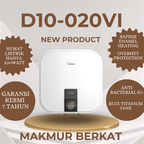 Jual Midea Water Heater Elektrik D10 020v1 D10 02v1 Luxury New Produk Jakarta Barat Makmur