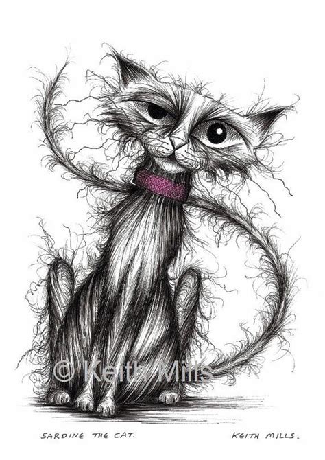 Sardine The Cat Print Download By Keithmills On Etsy £300 Cat Art