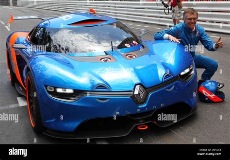 The COO of Renault, Carlos Tavares, is seen on the new Renault Alpine ...