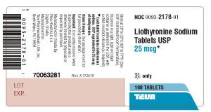 Liothyronine Sodium Teva Pharmaceuticals Usa Inc Fda Package