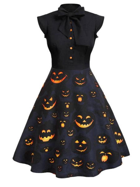 Purple 1950s Halloween Patchwork Dress | Retro Stage