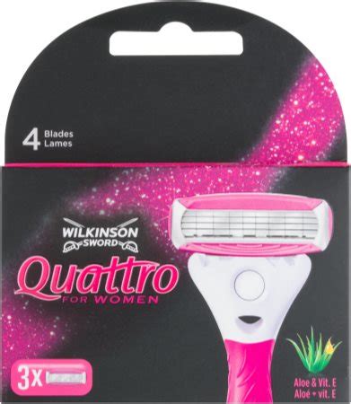 Wilkinson Sword Quattro For Women Aloe Vit E Asendusterad Notino Ee