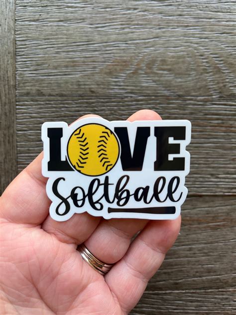 Love Softball Sticker T For Softball Player T For Softball Team