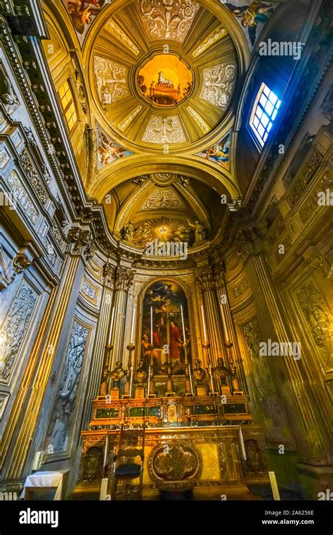 Ceiling Frescos Lamb SS Vincenzo E Anastasio Church Basilica Altar Rome