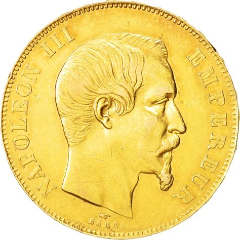 France Napoleon Iii Francs Paris Ef Gold