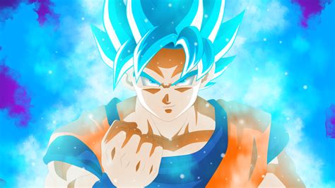 Wallpaper Dragon Ball Super Son Goku Super Saiyajin Blue Super